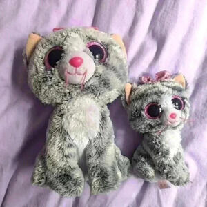 Kiki the cat Ty Beanie Boo x 2